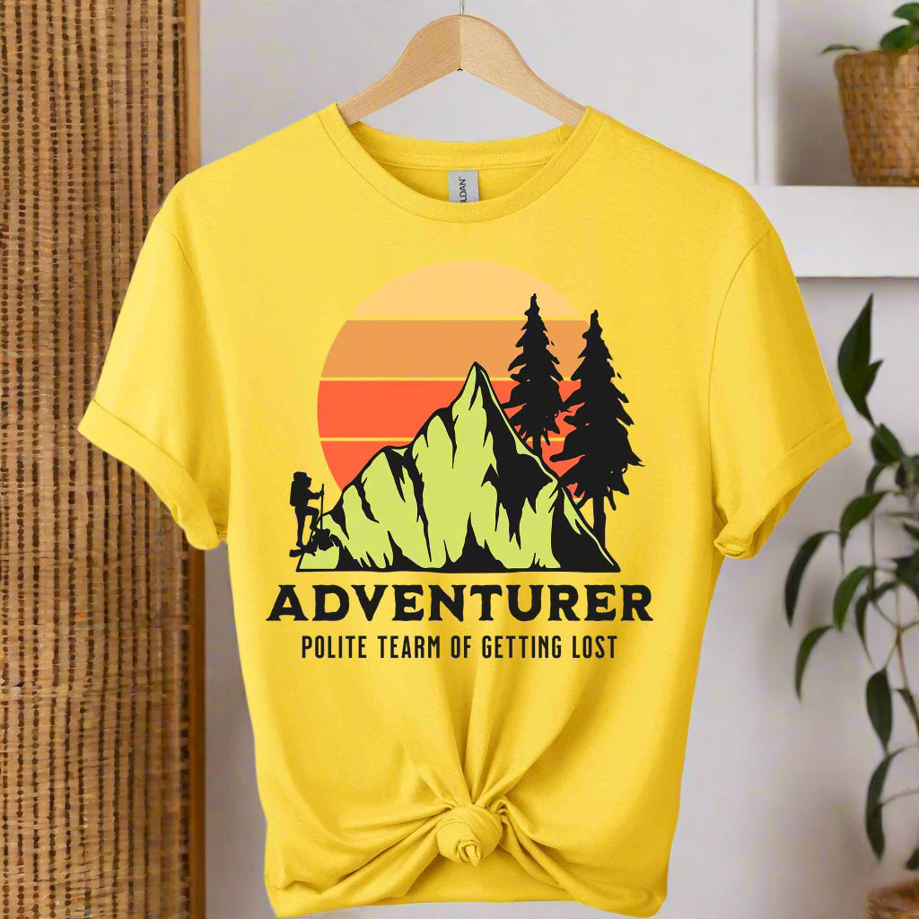 Adventurer Graphic t-shirts color daisy for unisex