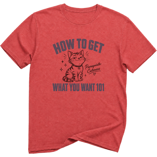 How To Get What You Want 101 Cat T-Shirt