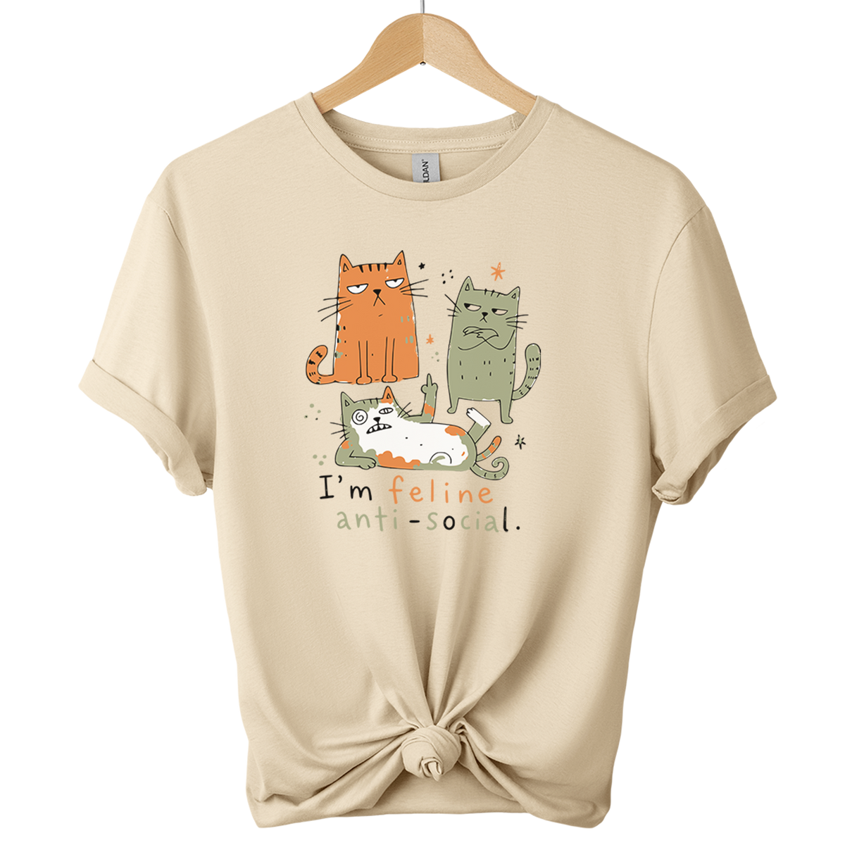 I'm Feline Anti-Social Cat T-Shirt
