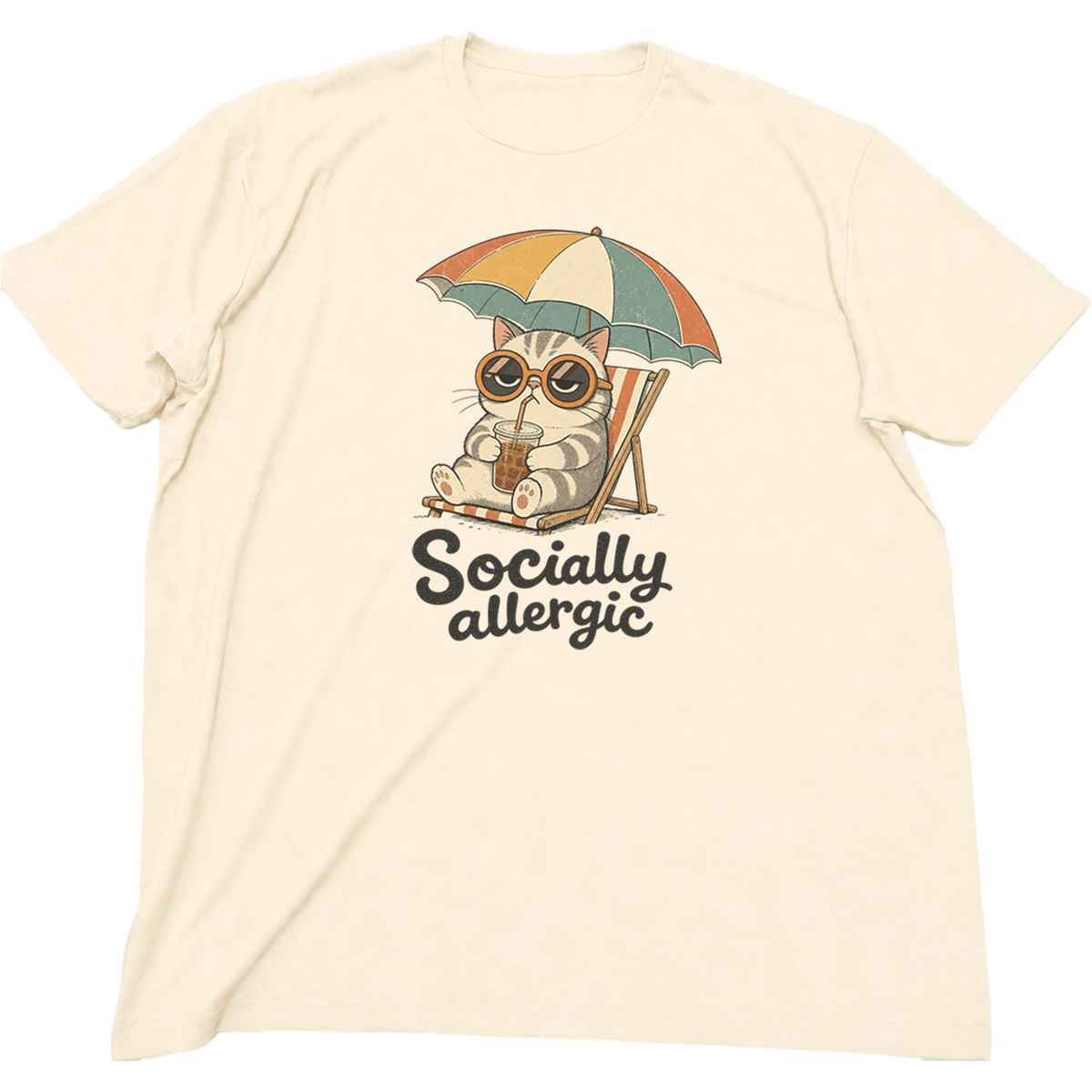 Socially Allergic Cat Shirt