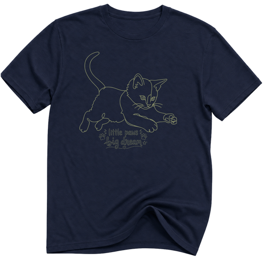 Little Paws Big Dreams Cat T-Shirt