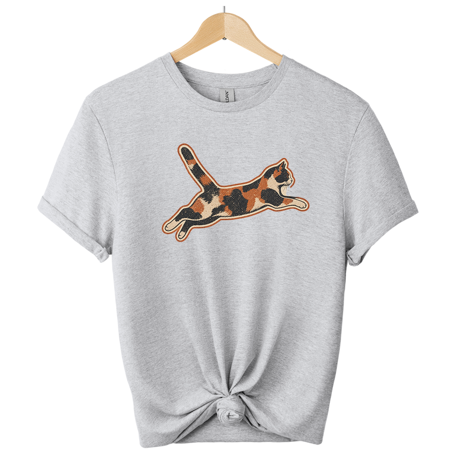 Calico Chaos Agent Cat T-shirt