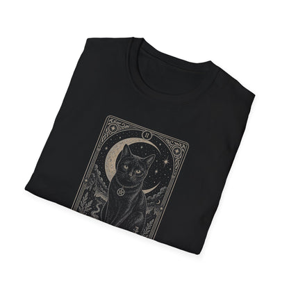The Familiar Black Cat Tarot T-shirt