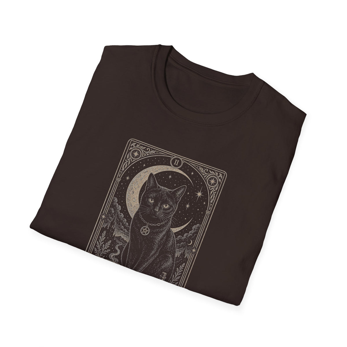 The Familiar Black Cat Tarot T-shirt