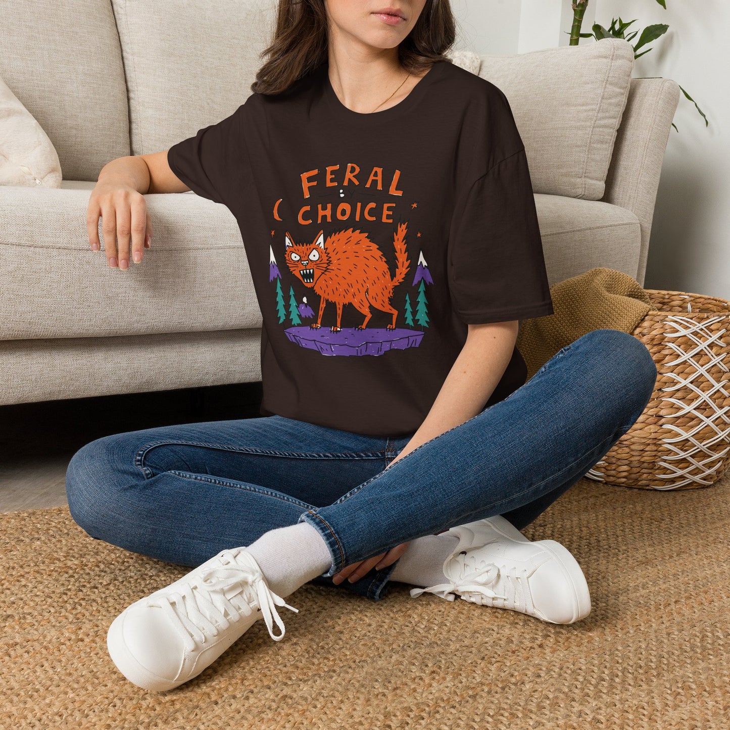 Feral By Choice Cat T-Shirt