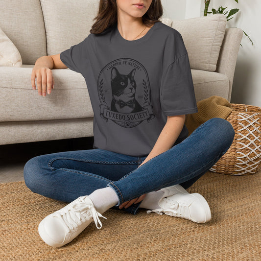Tuxedo Society Cat Crest T-Shirt
