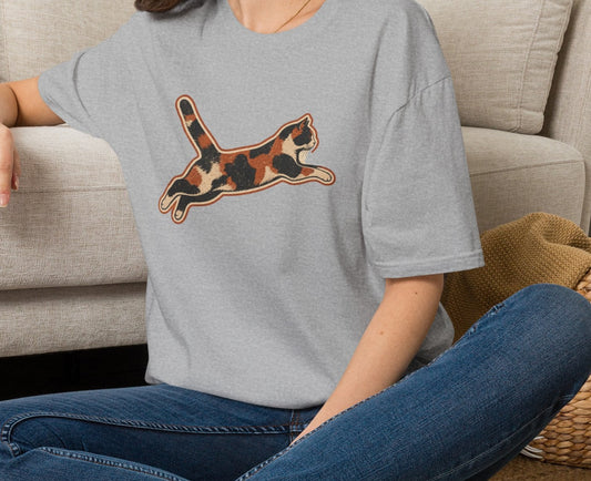Calico Chaos Agent Cat T-shirt