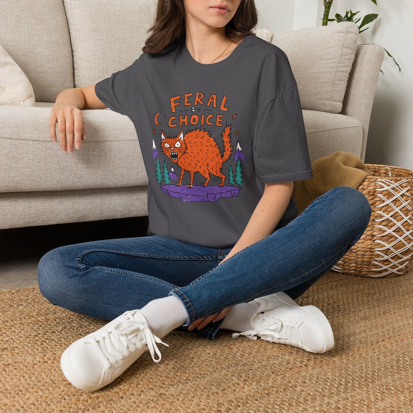 Feral By Choice Cat T-Shirt