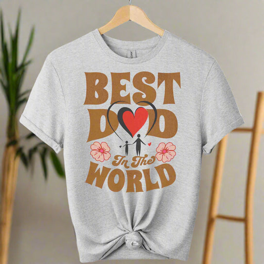 Front design Best dad t-shirts graphic tees typography with vintage vibe t-shirts color sports grey