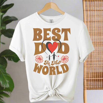 Front design Best dad t-shirts graphic tees typography with vintage vibe t-shirts color white