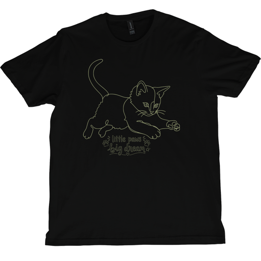 Little Paws Big Dreams Cat T-Shirt
