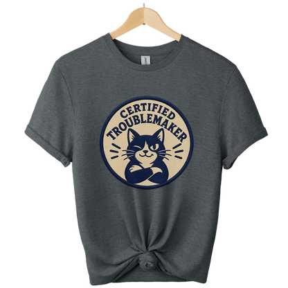 Certified Troublemaker Cat t-Shirt