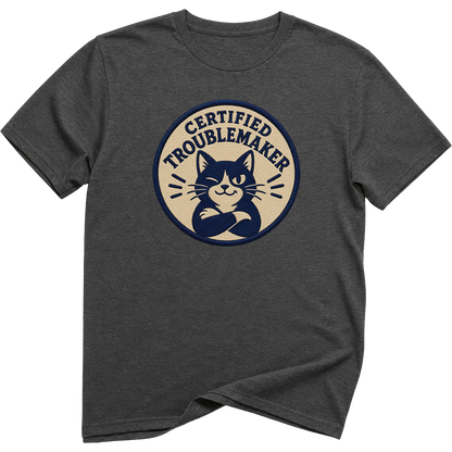 Certified Troublemaker Cat t-Shirt