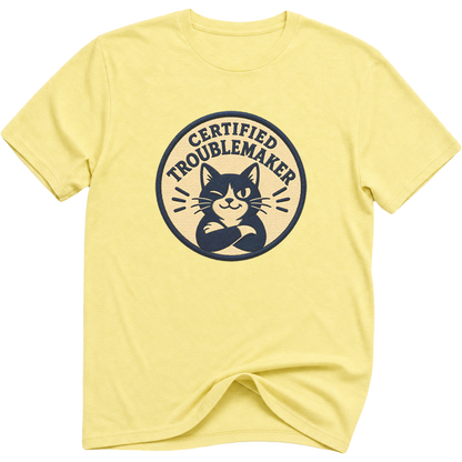 Certified Troublemaker Cat t-Shirt