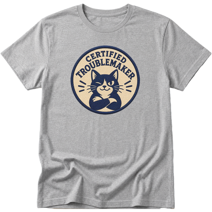 Certified Troublemaker Cat t-Shirt