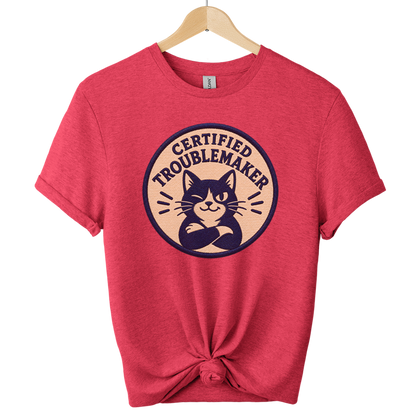 Certified Troublemaker Cat t-Shirt