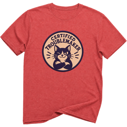 Certified Troublemaker Cat t-Shirt