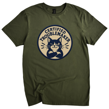 Certified Troublemaker Cat t-Shirt