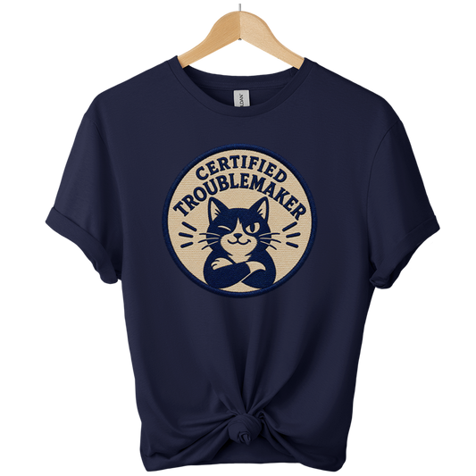Certified Troublemaker Cat t-Shirt