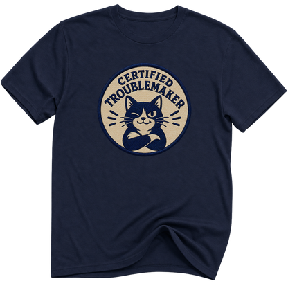 Certified Troublemaker Cat t-Shirt