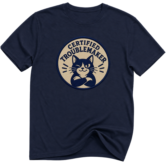 Certified Troublemaker Cat t-Shirt