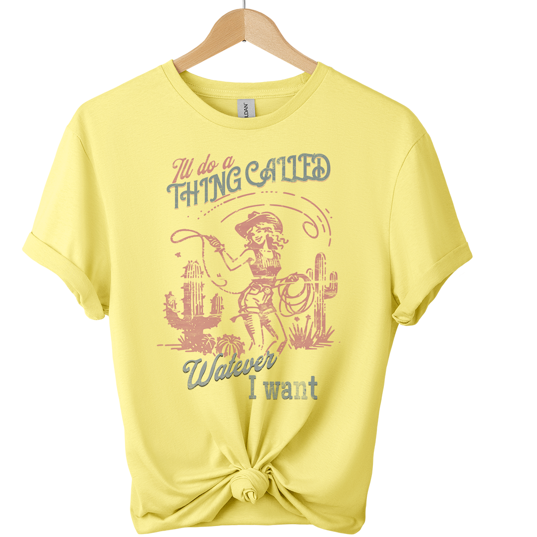 ill do whatever i want Vintage 50s Cowgirl T-Shirt