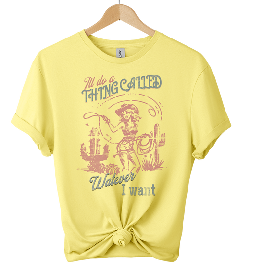 ill do whatever i want Vintage 50s Cowgirl T-Shirt