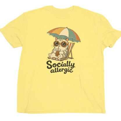 Socially Allergic Cat Shirt