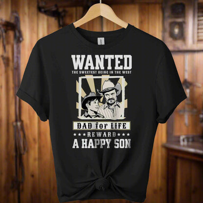 Gildan t-shirts Dad T-shirts with father and son design and typography  retro-style t-shirt. for unisex with the color of  black