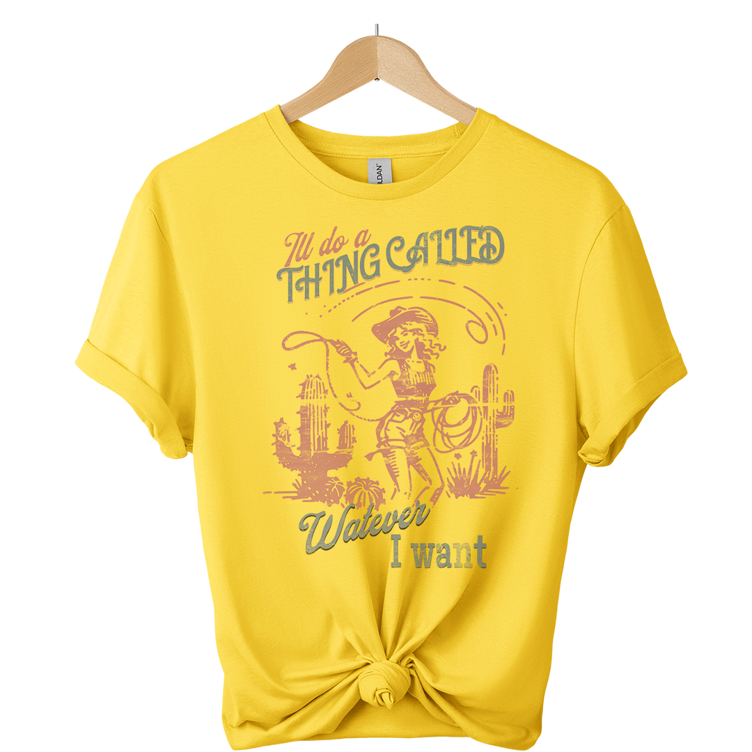ill do whatever i want Vintage 50s Cowgirl T-Shirt