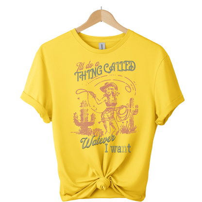 ill do whatever i want Vintage 50s Cowgirl T-Shirt