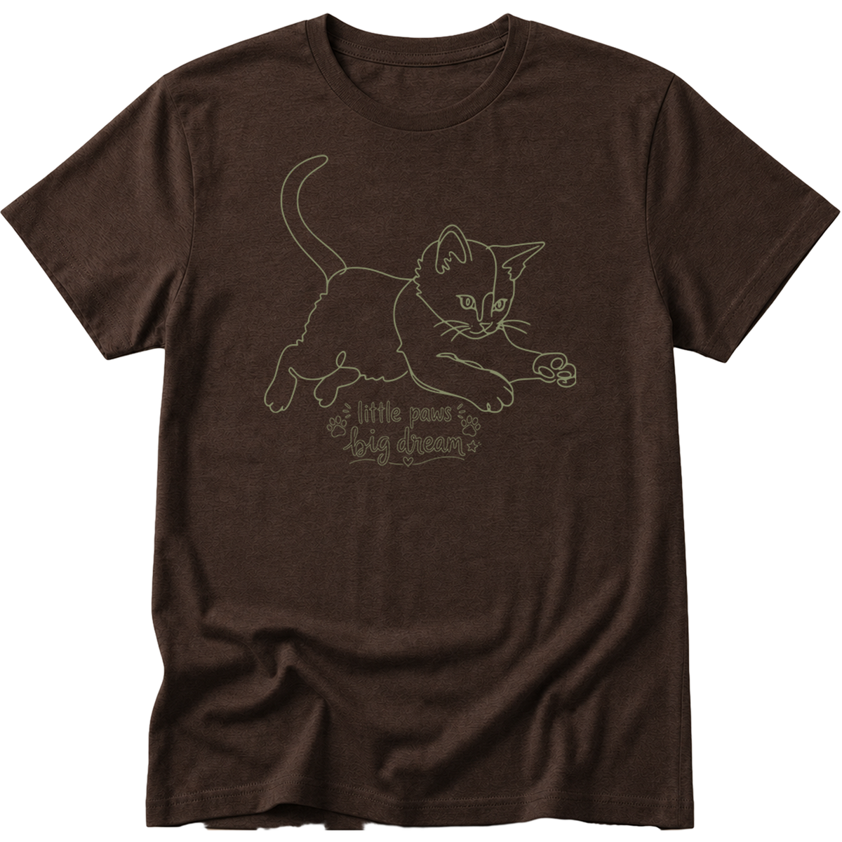 Little Paws Big Dreams Cat T-Shirt