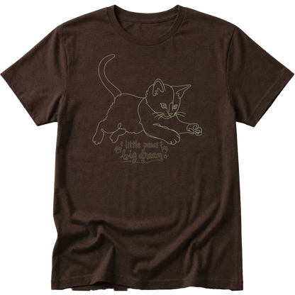 Little Paws Big Dreams Cat T-Shirt