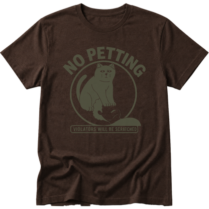 No Petting Cat T-Shirt T-shirt