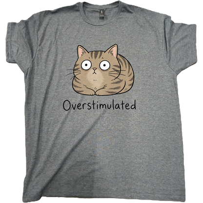 Overstimulated Cat T-Shirts