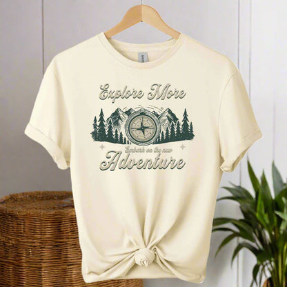 Front Compass Graphic tees and Explore more adventure typography t-shirts color of  natural