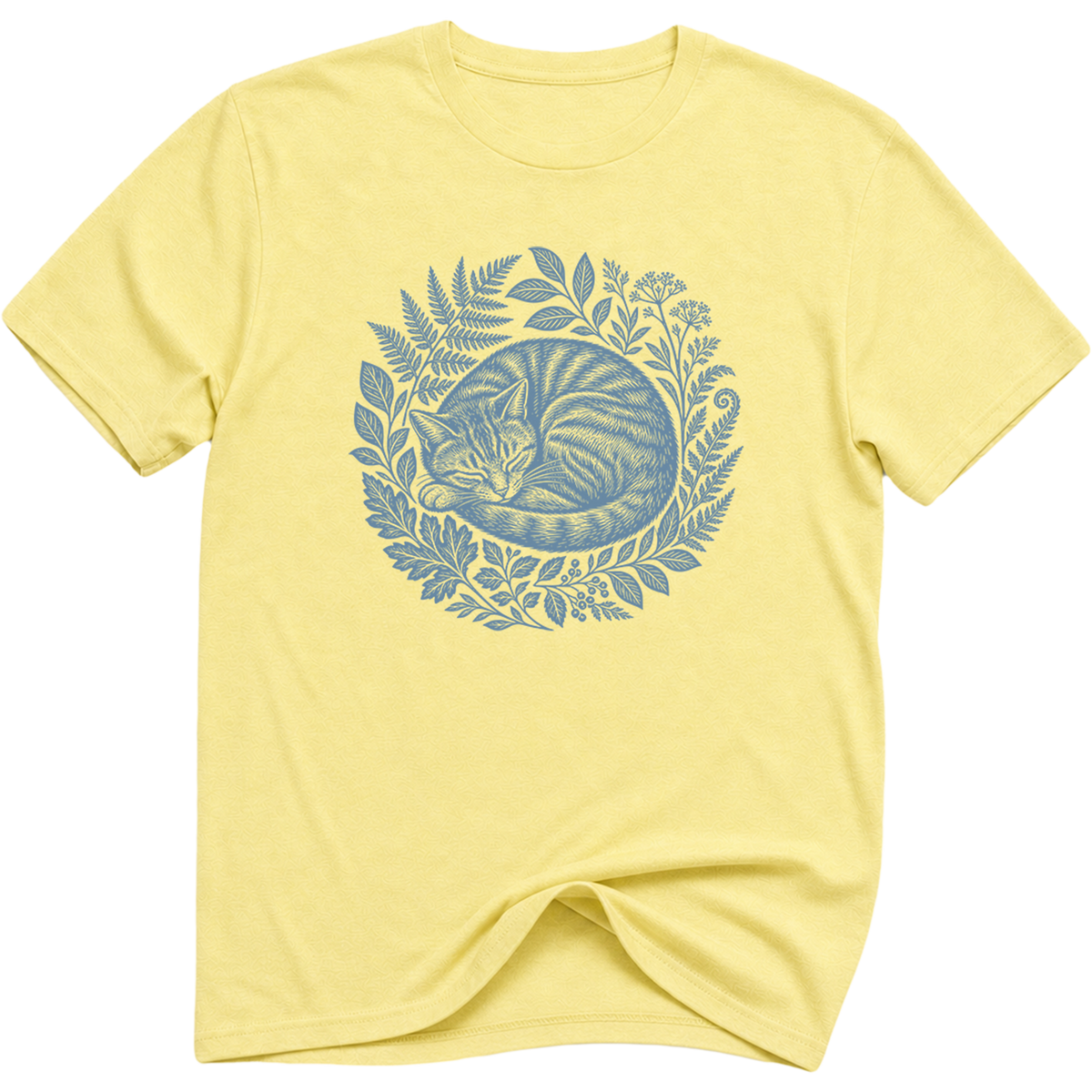 Wild At Heart Cat Botanical T-Shirt