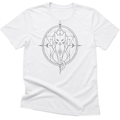 Sacred Geometry Cat T-Shirt