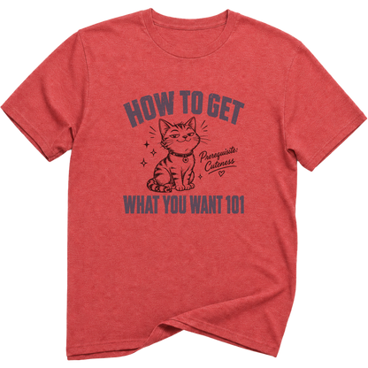 How To Get What You Want 101 Cat T-Shirt