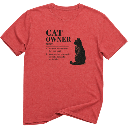 Cat Owner Dictionary Definition T-Shirt
