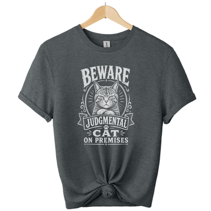 Beware Judgmental Cat T-Shirt