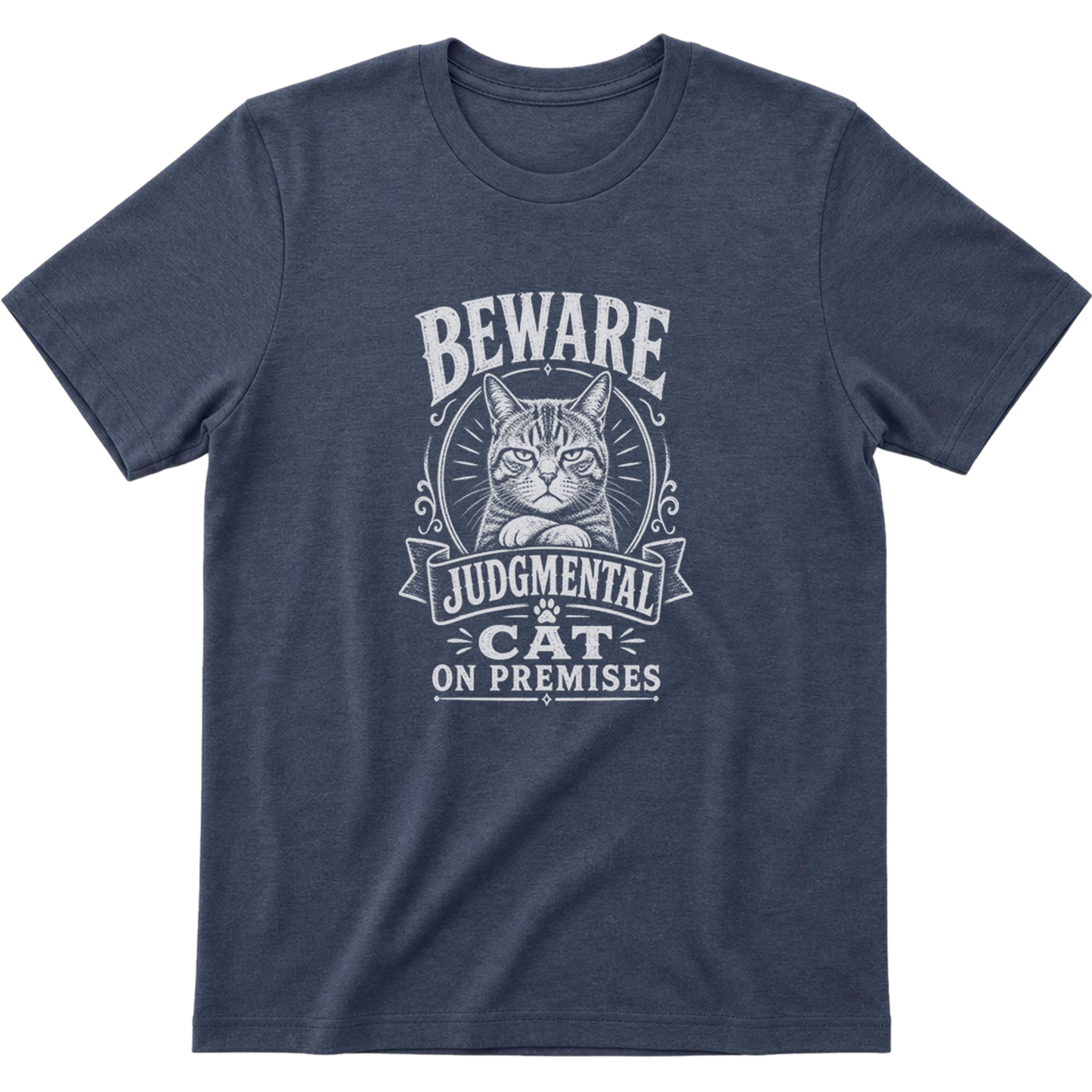 Beware Judgmental Cat T-Shirt