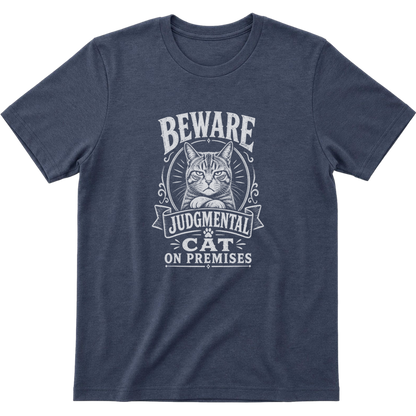 Beware Judgmental Cat T-Shirt
