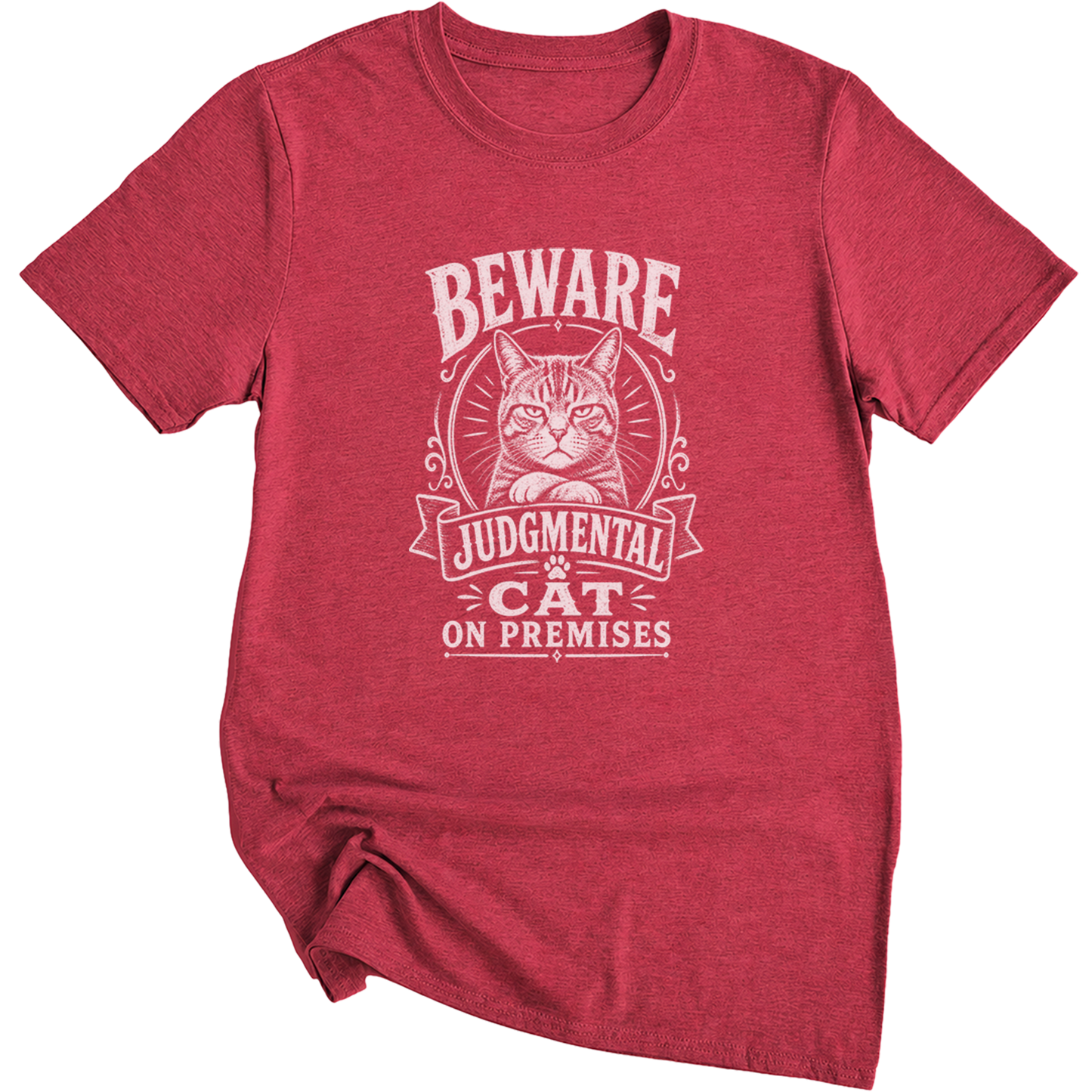 Beware Judgmental Cat T-Shirt