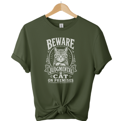 Beware Judgmental Cat T-Shirt