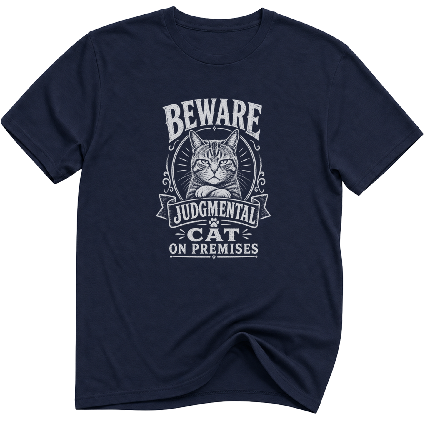 Beware Judgmental Cat T-Shirt