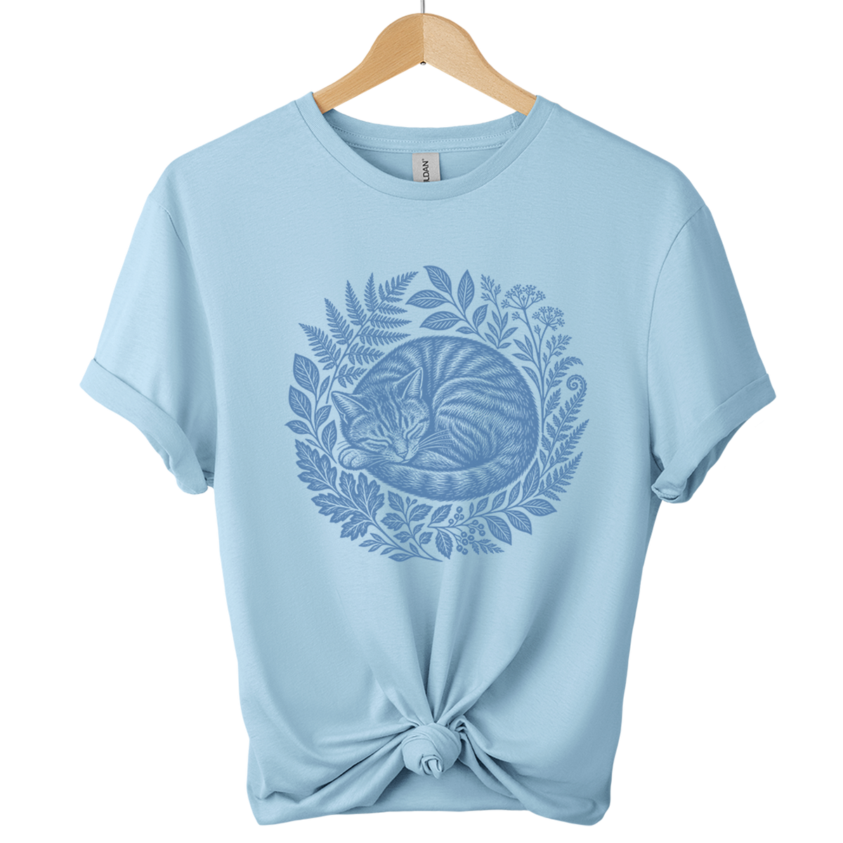 Wild At Heart Cat Botanical T-Shirt