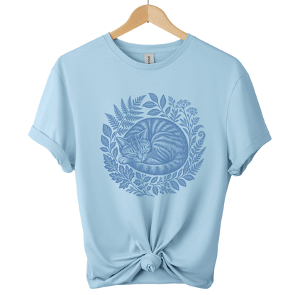 Wild At Heart Cat Botanical T-Shirt