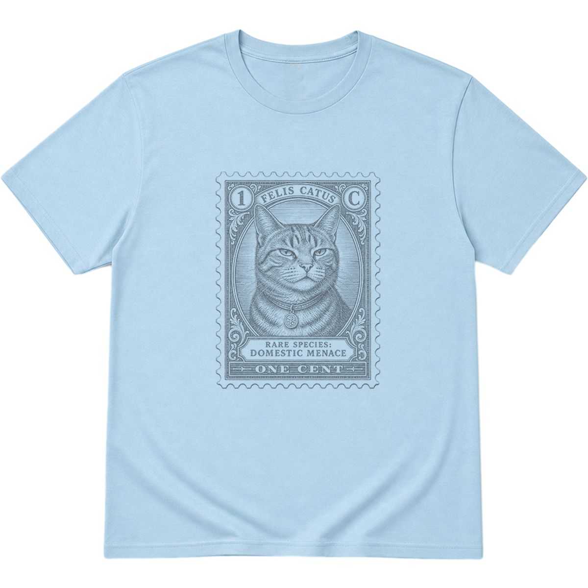 Rare Species Domestic Menace Postage Stamp Cat