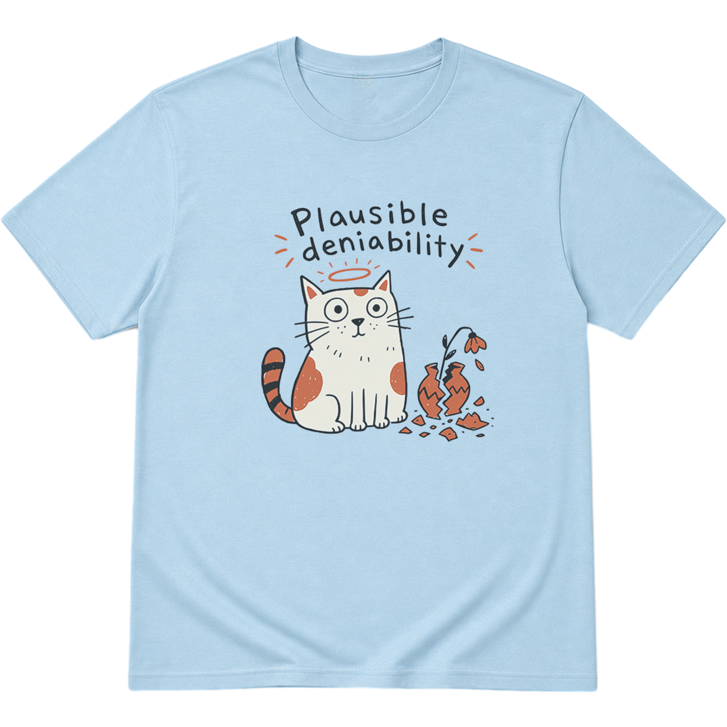 Plausible Deniability Cat T-shirt